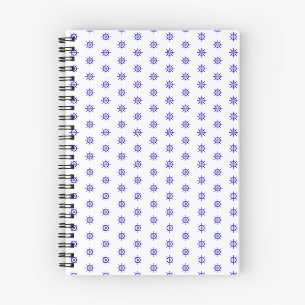 Item preview, Blue Nautical Ship Wheel Design designed and sold by pattern-archive.