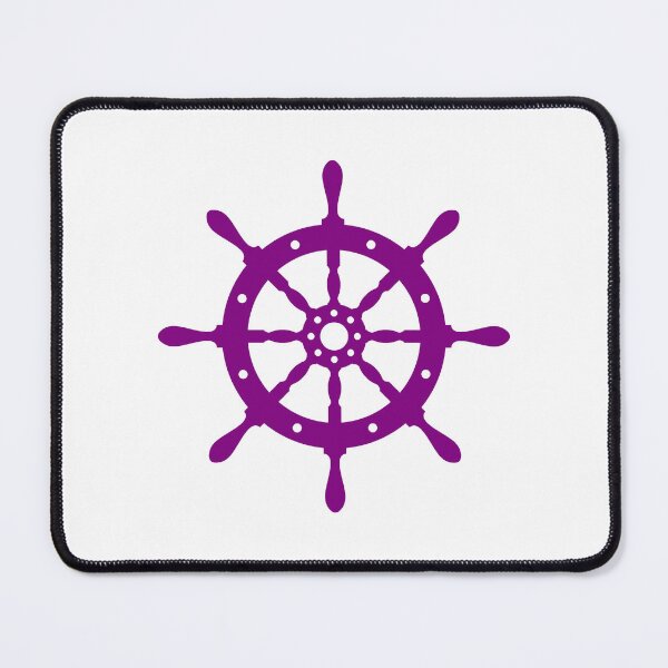 Item preview, Purple Nautical Ship Wheel Design designed and sold by pattern-archive.
