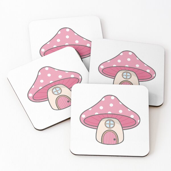 Item preview, Cute cartoon mushroom house with polka dot cap designed and sold by nuchz.