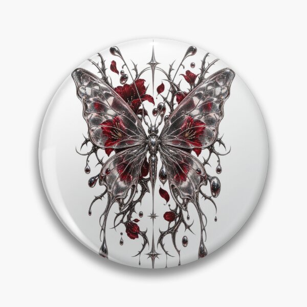 Item preview, Chrome Butterfly Dark Botanical designed and sold by Joniba-Svz.