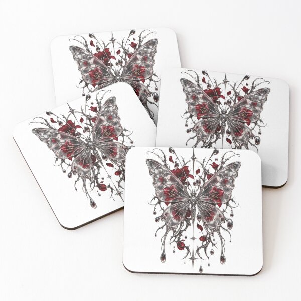 Item preview, Chrome Butterfly Dark Botanical designed and sold by Joniba-Svz.