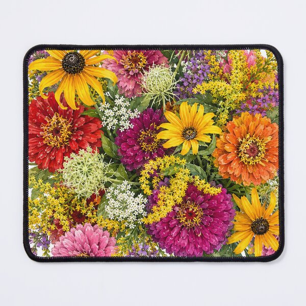 Item preview, Colorful Wildflower Bouquet Botanical Watercolor designed and sold by Shew Gallery.