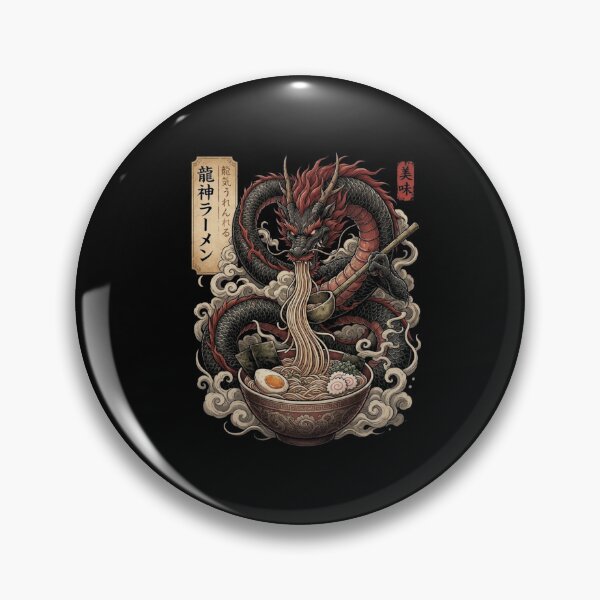 Item preview, Japanese Dragon Ramen Vintage Noodle Fantasy Design designed and sold by Ostericaimusa.