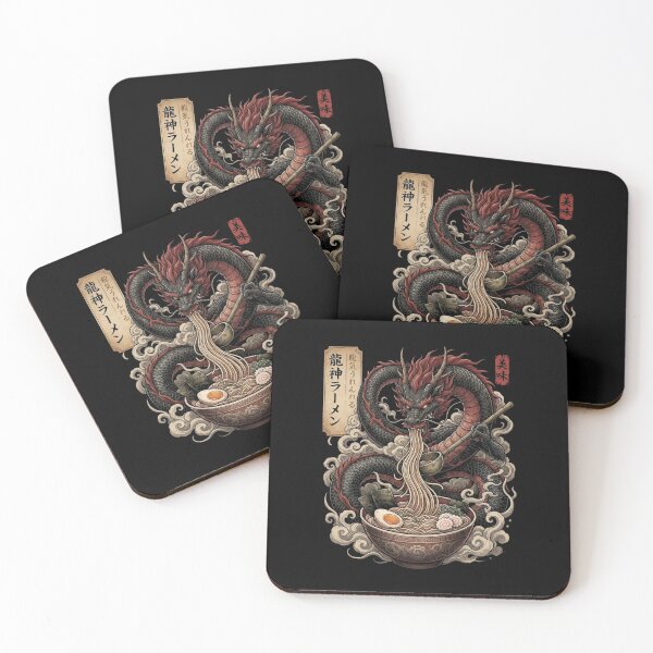 Item preview, Japanese Dragon Ramen Vintage Noodle Fantasy Design designed and sold by Ostericaimusa.