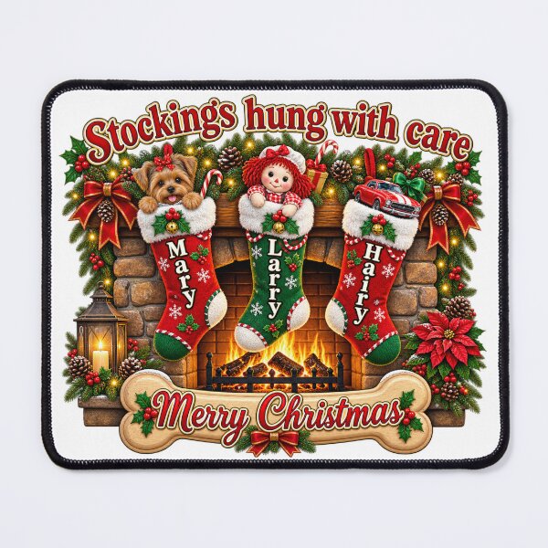 Item preview, Christmas Stockings Hung With Care  designed and sold by LnsCreations.