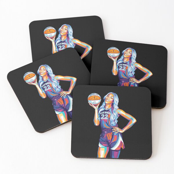 Item preview, Aja Wilson Basketball Pop Art designed and sold by SiksisArt.