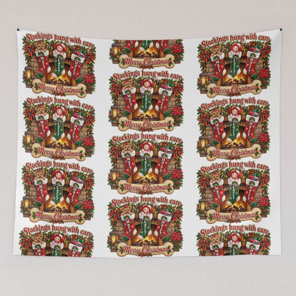 Item preview, Christmas Stockings Hung With Care  designed and sold by LnsCreations.