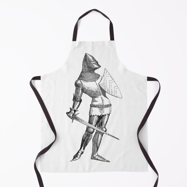 Item preview, 14th-Century soldier with heater shield and a sword, 1874 designed and sold by Hedrin.