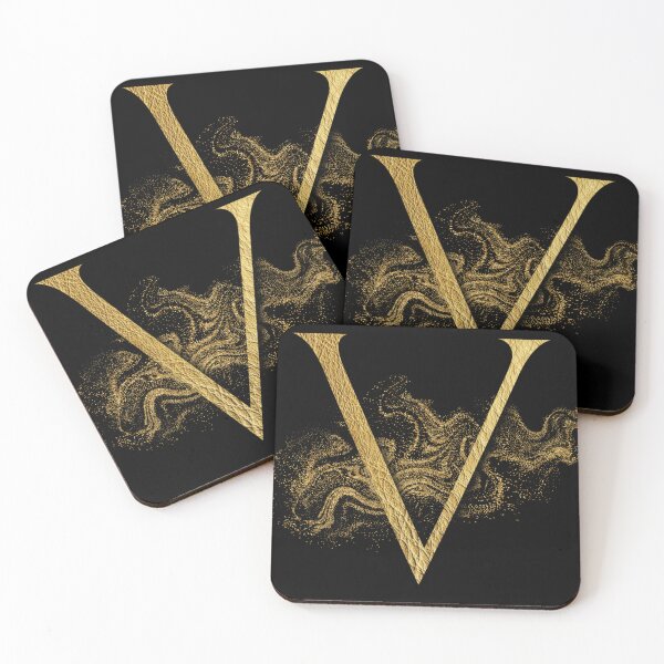 Item preview, Gold Sparkle Initial Letter V designed and sold by JaylanaSaraya.