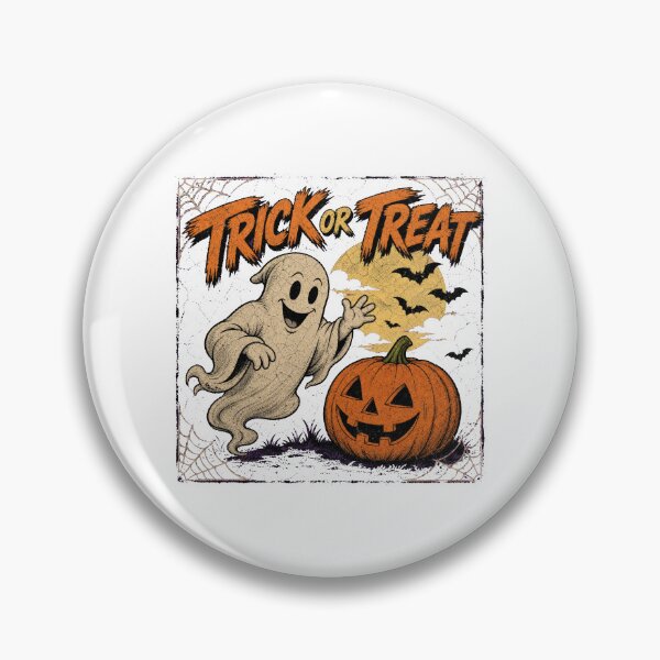 Item preview, Trick Or Treat Classic Ghost Design designed and sold by GrooveAndGlow.