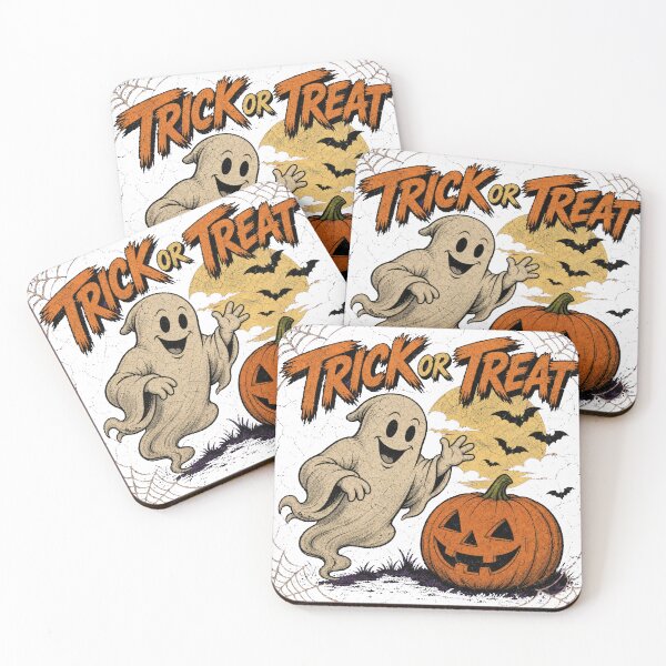 Item preview, Trick Or Treat Classic Ghost Design designed and sold by GrooveAndGlow.