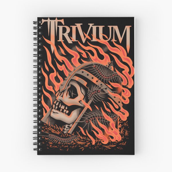 Item preview, Trivium - Flaming Skull designed and sold by BoneAndWeave.