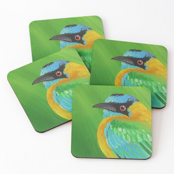 Item preview, Judgmental Blue-crowned Motmot designed and sold by Magpie's Miscellany.