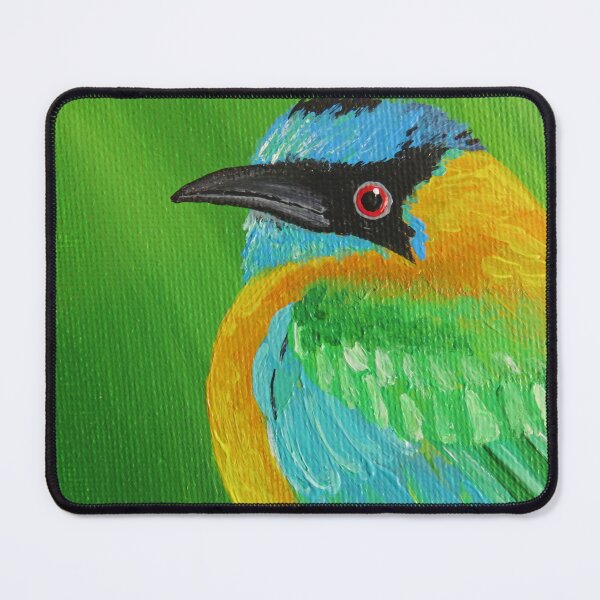 Item preview, Judgmental Blue-crowned Motmot designed and sold by Magpie's Miscellany.