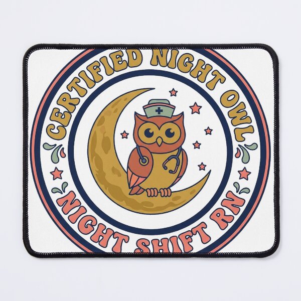 Item preview, Night Shift Nurse Shirt - Certified Night Owl RN Gift designed and sold by Harlo.co.