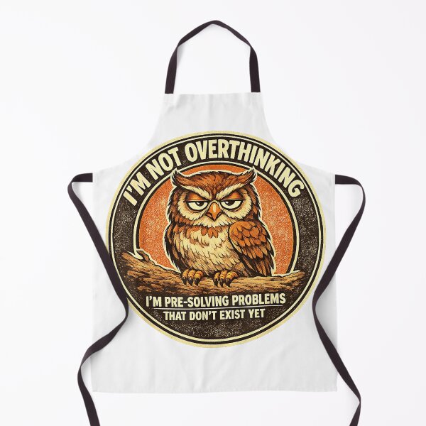 Item preview, I'm Not Overthinking I'm Pre-Solving Problem Owl Funny Sayin T-Shirt designed and sold by Badriiiii.