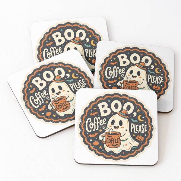 Item preview, Boo Coffee Please Funny Halloween Ghost designed and sold by larbimalki.