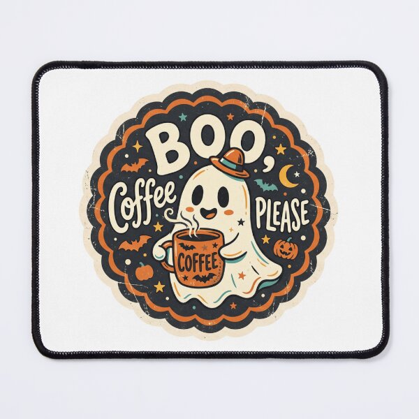 Item preview, Boo Coffee Please Funny Halloween Ghost designed and sold by larbimalki.