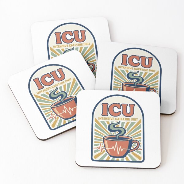 Item preview, Funny ICU Nurse Shirt - Intensive Caffeine Unit Gift designed and sold by Harlo.co.