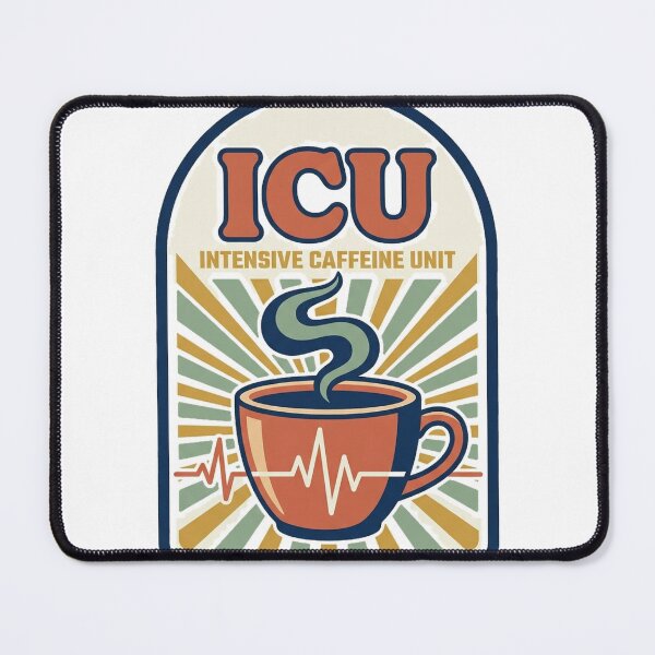 Item preview, Funny ICU Nurse Shirt - Intensive Caffeine Unit Gift designed and sold by Harlo.co.