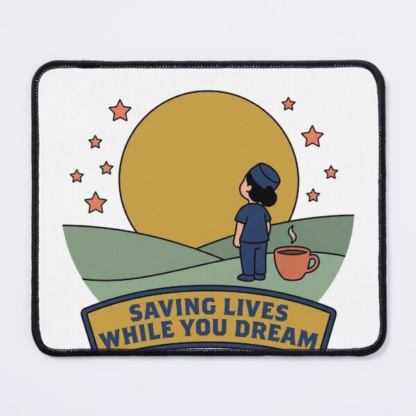Item preview, Night Shift Nurse Shirt - Saving Lives While You Dream designed and sold by Harlo.co.