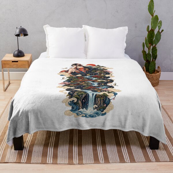 Item preview, The Princess with Watery Hair | Japanese Ukiyo-e Art designed and sold by Substance_life.