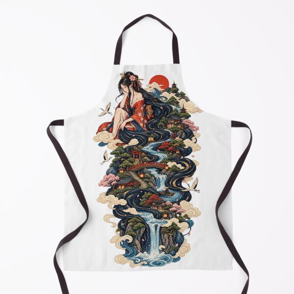 Item preview, The Princess with Watery Hair | Japanese Ukiyo-e Art designed and sold by Substance_life.