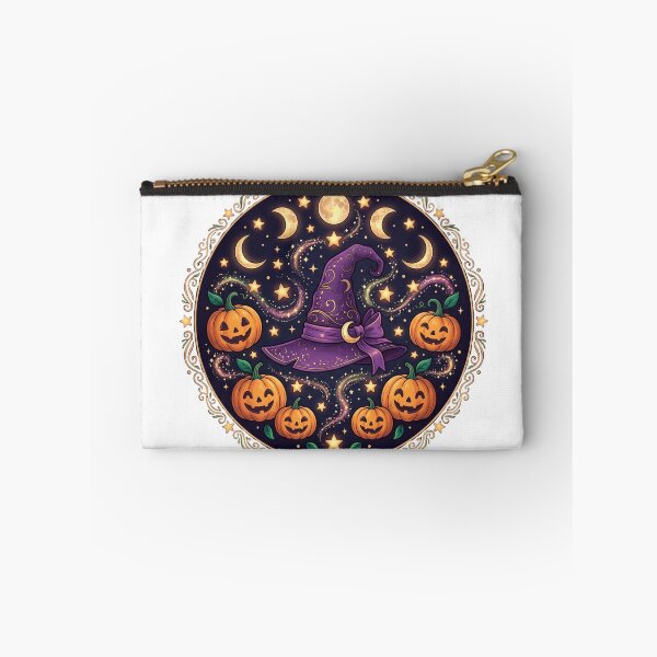 Item preview, Mystical Witch Hat Halloween Moon Circle designed and sold by larbimalki.