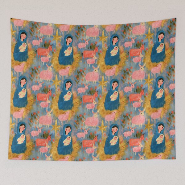 Item preview, Our Lady of the Manger designed and sold by SanctifiedSouls.