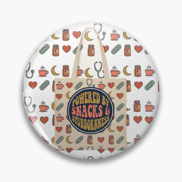 Item preview, Funny Nurse Shirt - Powered By Snacks & Stubbornness designed and sold by Harlo.co.