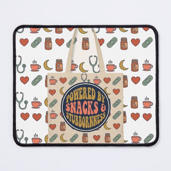 Item preview, Funny Nurse Shirt - Powered By Snacks & Stubbornness designed and sold by Harlo.co.