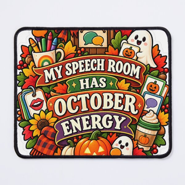 Item preview, My Speech Room Has October Energy Speech Therapy designed and sold by supertae.