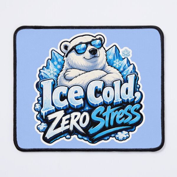 Item preview, Ice Cold, Zero Stress polar bear  designed and sold by PixoNest.