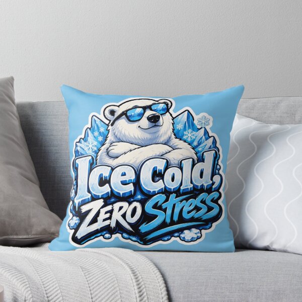 Item preview, Ice Cold, Zero Stress polar bear  designed and sold by PixoNest.