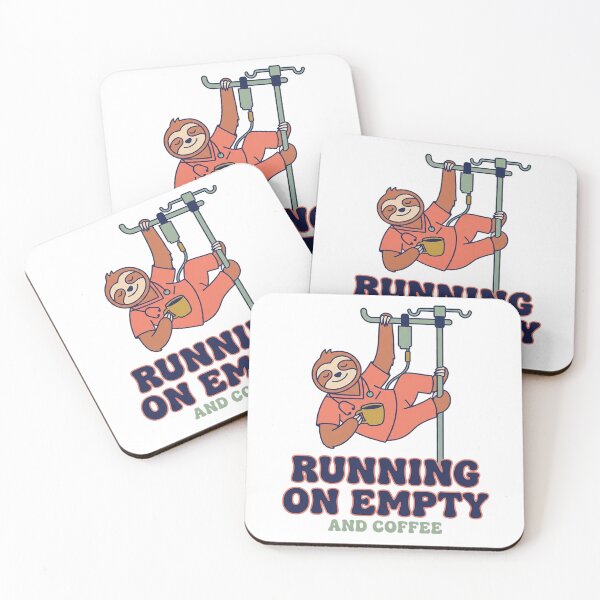 Item preview, Funny Nurse Shirt - Sloth Running On Empty - RN Gift designed and sold by Harlo.co.