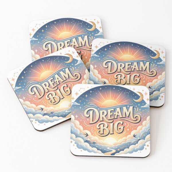 Item preview, Dream Big Inspirational Sunrise Quote designed and sold by larbimalki.