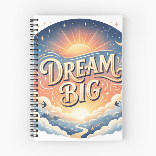 Item preview, Dream Big Inspirational Sunrise Quote designed and sold by larbimalki.