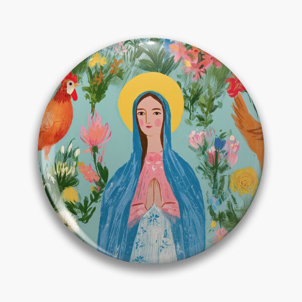 Item preview, Our Lady of the Hens designed and sold by SanctifiedSouls.