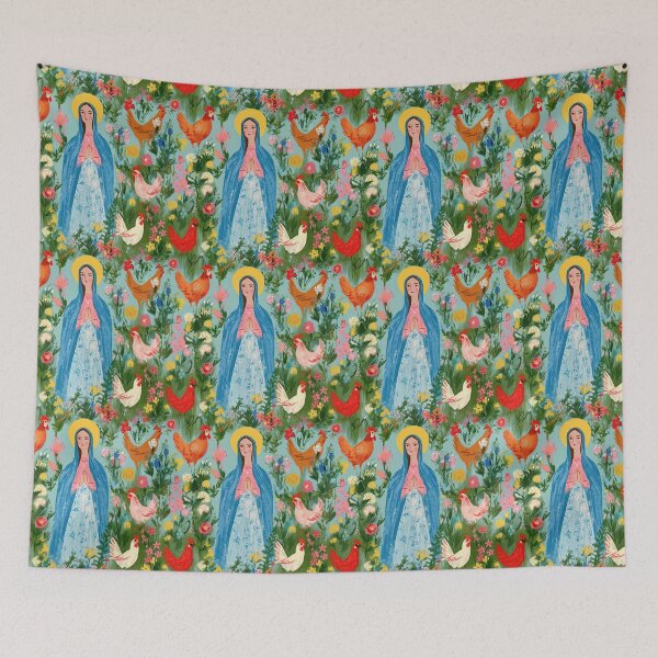 Item preview, Our Lady of the Hens designed and sold by SanctifiedSouls.