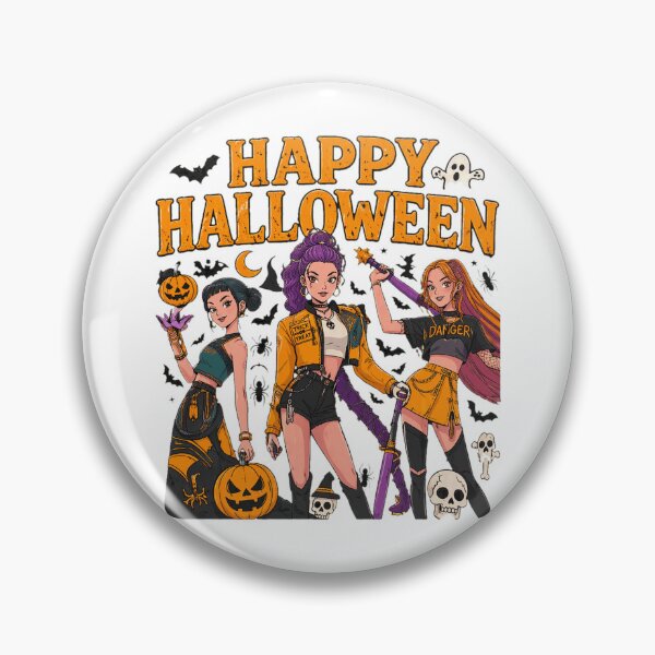 Item preview, Happy Halloween Retro Anime Girl  designed and sold by olacassandra.