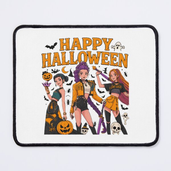 Item preview, Happy Halloween Retro Anime Girl designed and sold by olacassandra.
