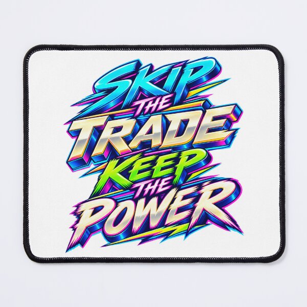 Item preview, Skip the Trade Keep the Power Arcade Trading Discipline designed and sold by VolatilityEdge.