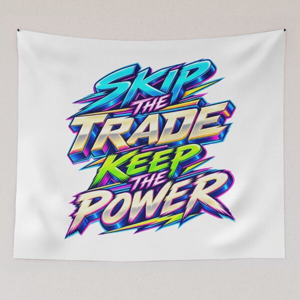 Item preview, Skip the Trade Keep the Power Arcade Trading Discipline designed and sold by VolatilityEdge.