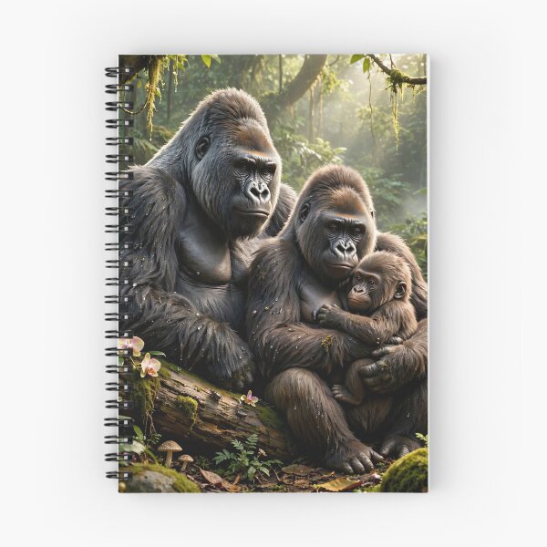 Item preview, Gorilla Family  designed and sold by AwesomeDigiShop.