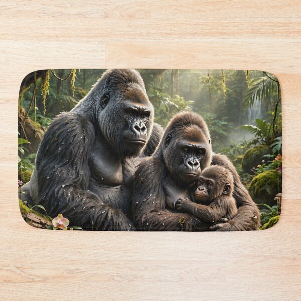 Item preview, Gorilla Family  designed and sold by AwesomeDigiShop.