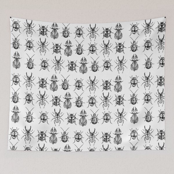 Item preview, Vintage Beetle & Insect Pattern designed and sold by EniShiju.