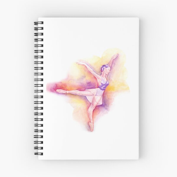 Item preview, Arabesque Dancer in Violet Watercolor designed and sold by Jimena Zuazo.