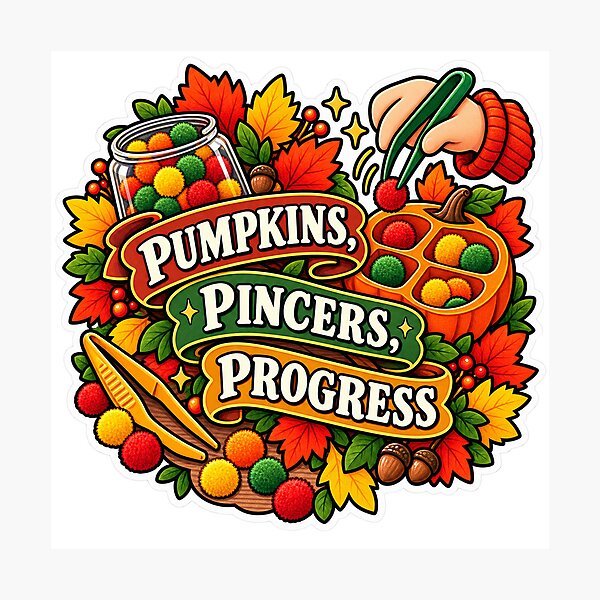 Item preview, Pumpkins, Pincers, Progress Occupational Therapy designed and sold by supertae.