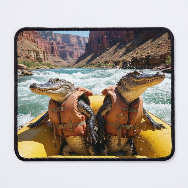 Item preview, Alligators White Water Raft the Colorado River designed and sold by Tridentulus.