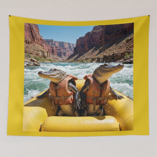 Item preview, Alligators White Water Raft the Colorado River designed and sold by Tridentulus.